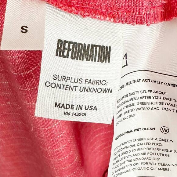 Reformation Wrap Midi Dress Small Red - Picture 7 of 8